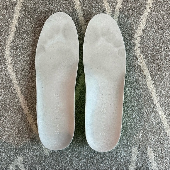 Rothy’s White and Navy Blue Lace Up Sneakers - Picture 7 of 9